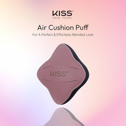 Kiss New York 2 Pcs Fingerblend Cloud Makeup Sponge Set With Vented Case-puf10