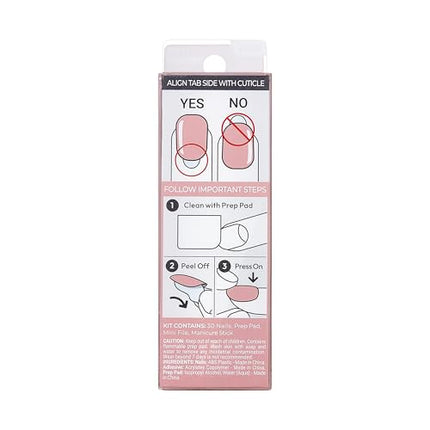 Kiss Impress Color Fx No Glue Mani Press On Nails-imc506y0(magic U)