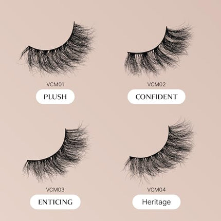 Kiss Vluxe Real Mink Dd Curl Eyelashes, 100% Real Mink-vcm04(heritage)
