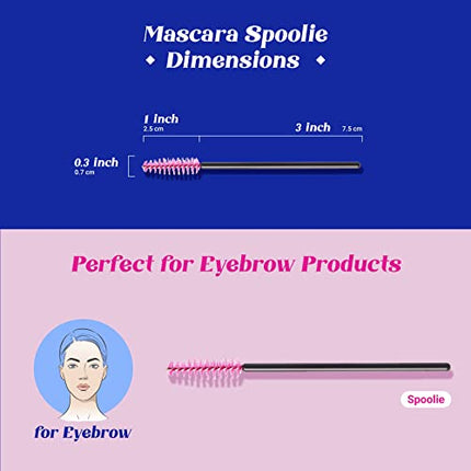 Ruby Kisses 60 Pcs Disposable Eyelash Mascara Brushes-ra05