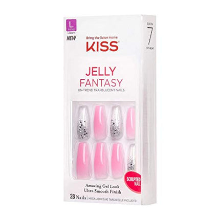Kiss Jelly Fantasy On-trend Translucent Nails-kgfj102s(sweatpants)