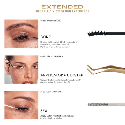 Kiss Vluxe Diy Eyelash Extension Lash Adhesive-veb03(black Serum Infused 0.29oz)