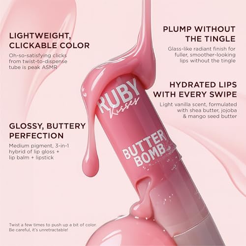 Kiss Ruby Kisses Butter Bomb Lip Balm-rsl12(praline)