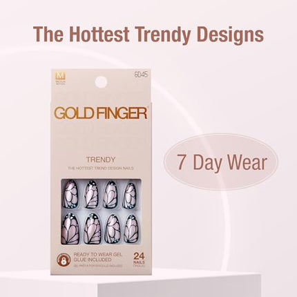 Goldfinger 24 Pcs Press On Nails-gd49