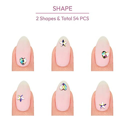 Kiss Gold Finger Crystal Stick-on Jewels - 54 Pcs-soj05(picasso)