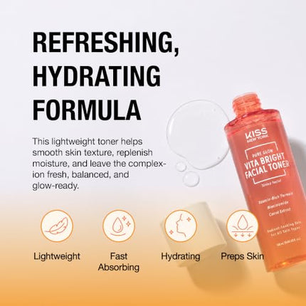 Kiss New York Vita Bright Facial Toner 4.06 Fl Oz-kvb02
