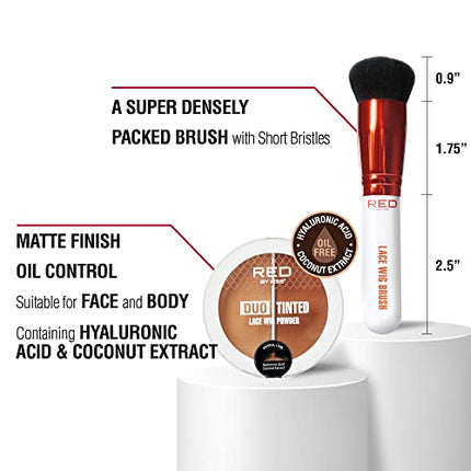 Red By Kiss Lace Wig Brush Tinted Powder Set-wp04