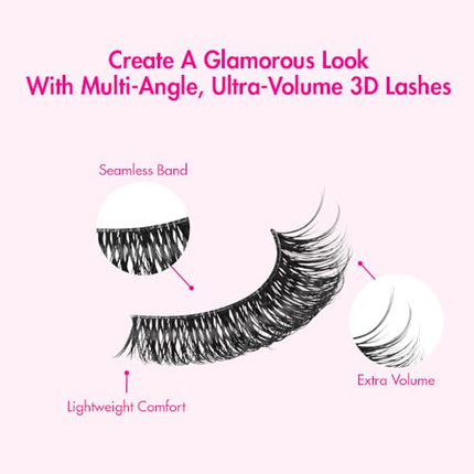 I-envy 3d False Lash, 3 Pairs Fluffy & Wispy Multi-angle-kpeim107