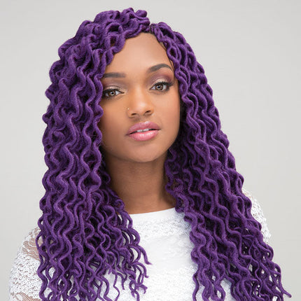 Janet Collection Crochet Braid Curly Faux - 2x Mambo Coily Dense Locs 18"