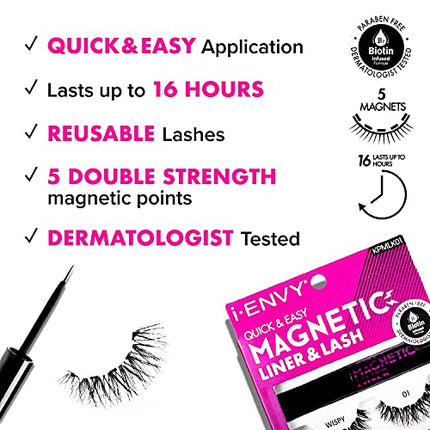 Kiss I Envy Magnetic Lashes Double Strength-kpml