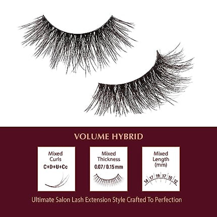 I•envy Extension False Lashes, Hybrid Salon Lash-ihl06(wispy)