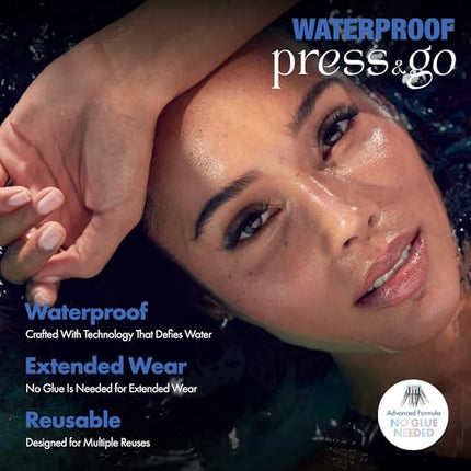 I-envy Press&go Waterproof Self-adhesive Eyelashes-pw06(2x-volume)