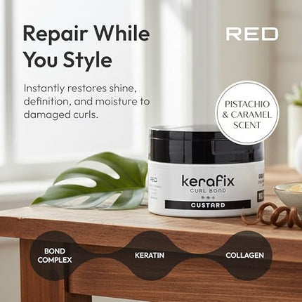 Red By Kiss Kerafix Curl Bond Custard 8 Oz-scb02