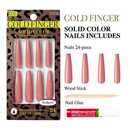 Goldfinger Halloween Press On Nails-gs06(light Up)