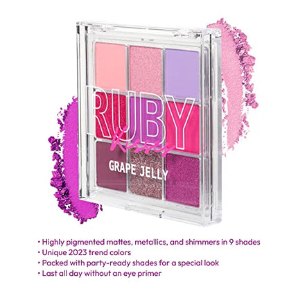 Kiss Ruby Kisses Eyeshadow Palette- Rmps14d(grape Jelly)