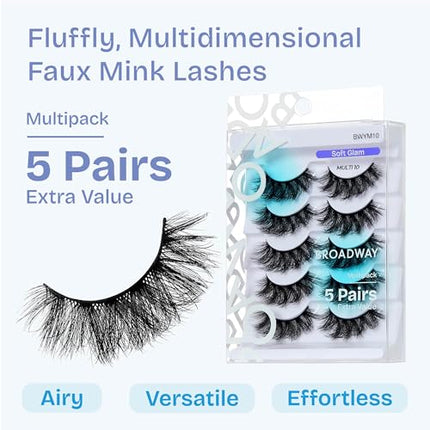 Kiss Broadway False Lashes Multipack-bwym10(soft Glam)