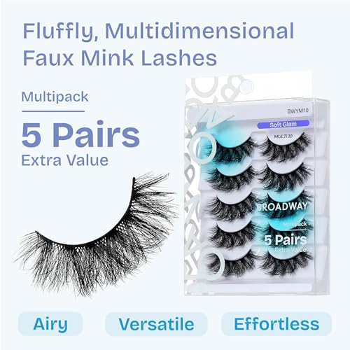 Kiss Broadway False Lashes Multipack-bwym10(soft Glam)