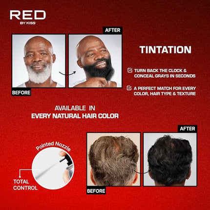 Red By Kiss Tintation Temporary Hair Color Spray-tcs43(jet Black, 11.5 Oz)