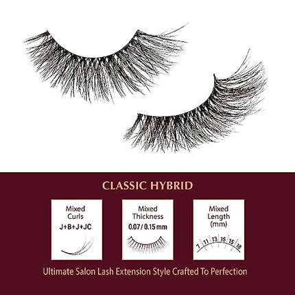 I•envy Extension False Lashes, Hybrid Salon Lash-ihl06(wispy)