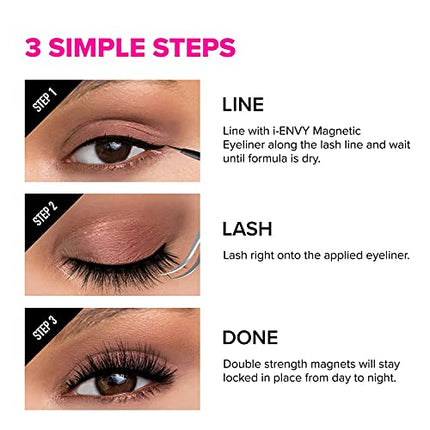 Kiss I Envy Magnetic Lashes Double Strength-kpml