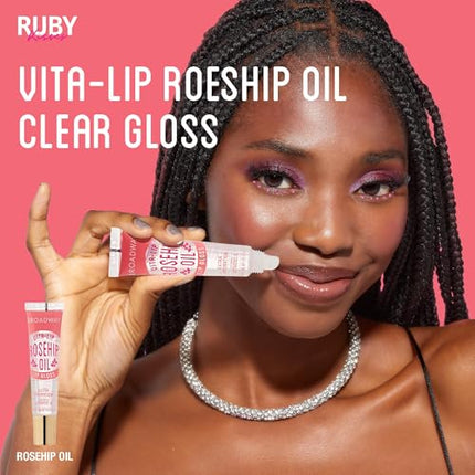 Kiss Ruby Kisses Broadway Vita-lip Clear Lip Gloss-bclg02d1(rosehip Oil)