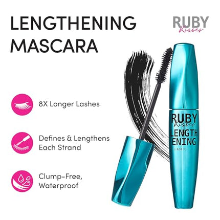 Ruby Kisses Waterproof Lengthening Mascara- Rlw01(lengthening Waterproof)