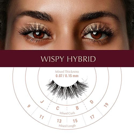 I•envy Extension False Lashes, Hybrid Salon Lash-ihl06(wispy)