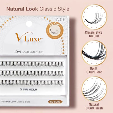 Kiss Vluxe Dd Curl Lash Cluster Eyelash Extensions-vlei13