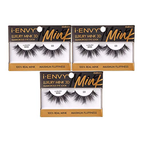 I-envy False Lashes, Mink 3d Lashes Value Pack-kmin03(3pack)