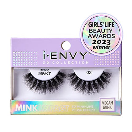 I-envy False Lashes 3d Mink-like Plush Impact Eyelashes-mip18