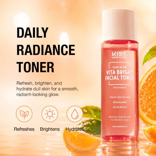 Kiss New York Vita Bright Facial Toner 4.06 Fl Oz-kvb02