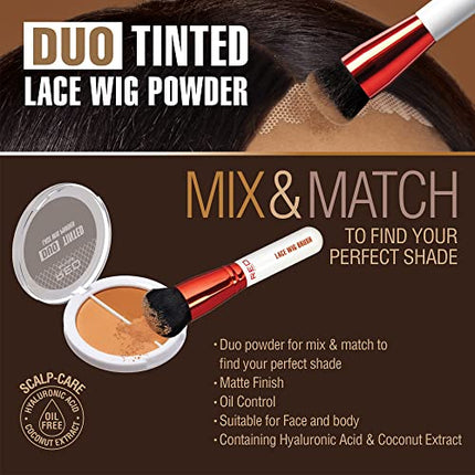 Red By Kiss Lace Wig Brush Tinted Powder Set-wp04