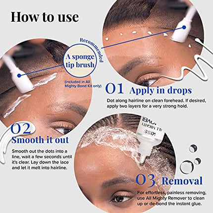 Kiss Red All Mighty Lace Front Wig Remover 2.03oz-kamr01