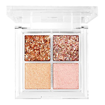 Ruby Kisses Glitter Gem Palette, 4 Shades-ggp04(milky Way)