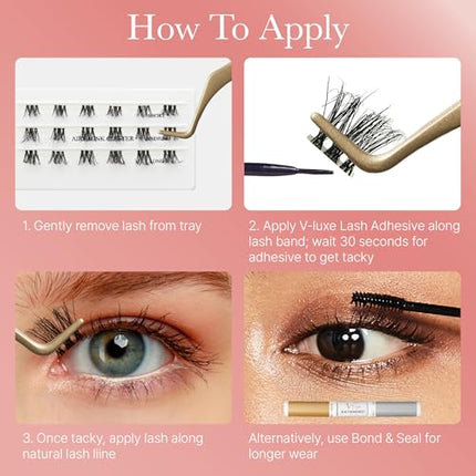 Vluxe Airy Mink Lash Cluster, 100% Real Mink -vac03