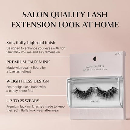 Kiss Vluxe Real Mink Dd Curl Eyelashes, 100% Real Mink-vcm04(heritage)