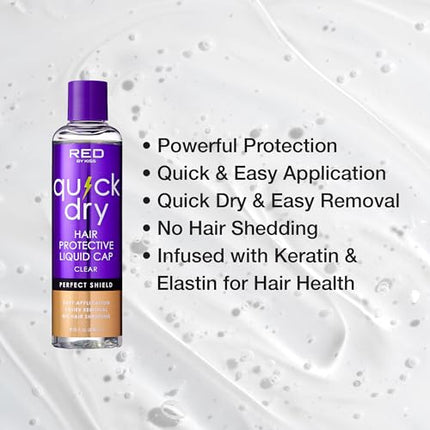 Red By Kiss Quick Dry Hair Protective Liquid Cap-uhp04(clear, 8oz)