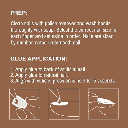 Goldfinger False Nails Kit-gsf12(french Glazed)