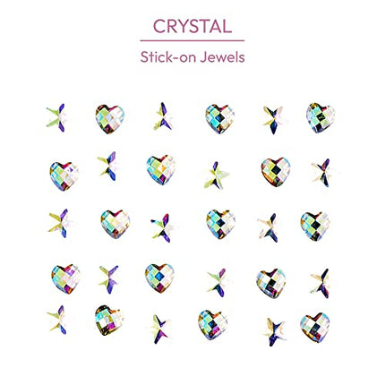 Kiss Gold Finger Crystal Stick-on Jewels - 54 Pcs-soj05(picasso)