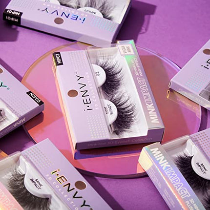 I-envy False Lashes 3d Mink-like Plush Impact Eyelashes-mip18