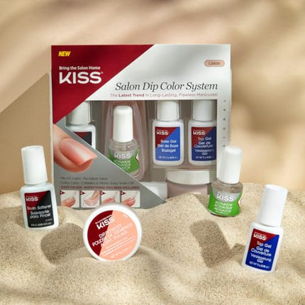 Kiss Salon Dip Color System Dip Powder Nail Kit-ksds02(all Hail)