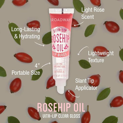 Kiss Ruby Kisses Broadway Vita-lip Clear Lip Gloss-bclg02d1(rosehip Oil)