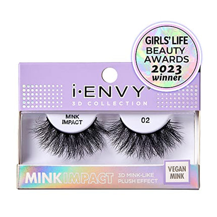 I-envy False Lashes 3d Mink-like Plush Impact Eyelashes-mip18