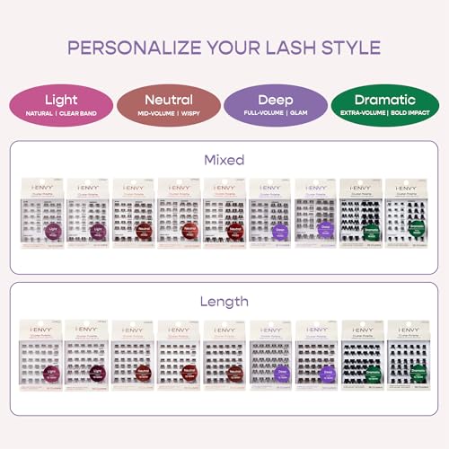 Kiss I-envy Cluster Palette Lash Refill-cpr18(dramatic 10-15mm #18)