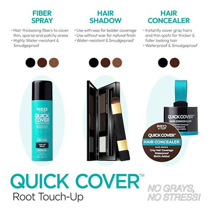 Red By Kiss Quick Cover Hair Concealer, Temporary Root Touch-up-hcc