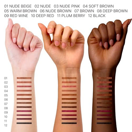 Kiss Ruby Kisses Plumping Effect Lip Liner-rpu08(deep Brown)