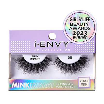 I-envy False Lashes 3d Mink-like Plush Impact Eyelashes-mip18