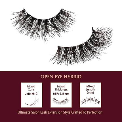 I•envy Extension False Lashes, Hybrid Salon Lash-ihl06(wispy)