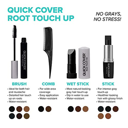 Red By Kiss Quick Cover Root Touch Up Stick-lgc02(black)