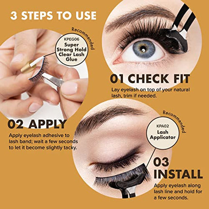 I-envy False Lashes, Mink 3d Lashes Value Pack-kmin19